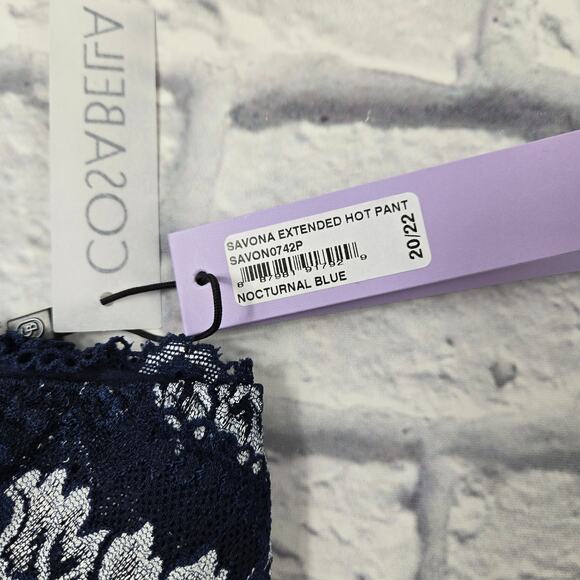 NWT Cosabella Savona Extended Hot Pant Nocturnal Blue size 20/22 2X Italy - Picture 9 of 12